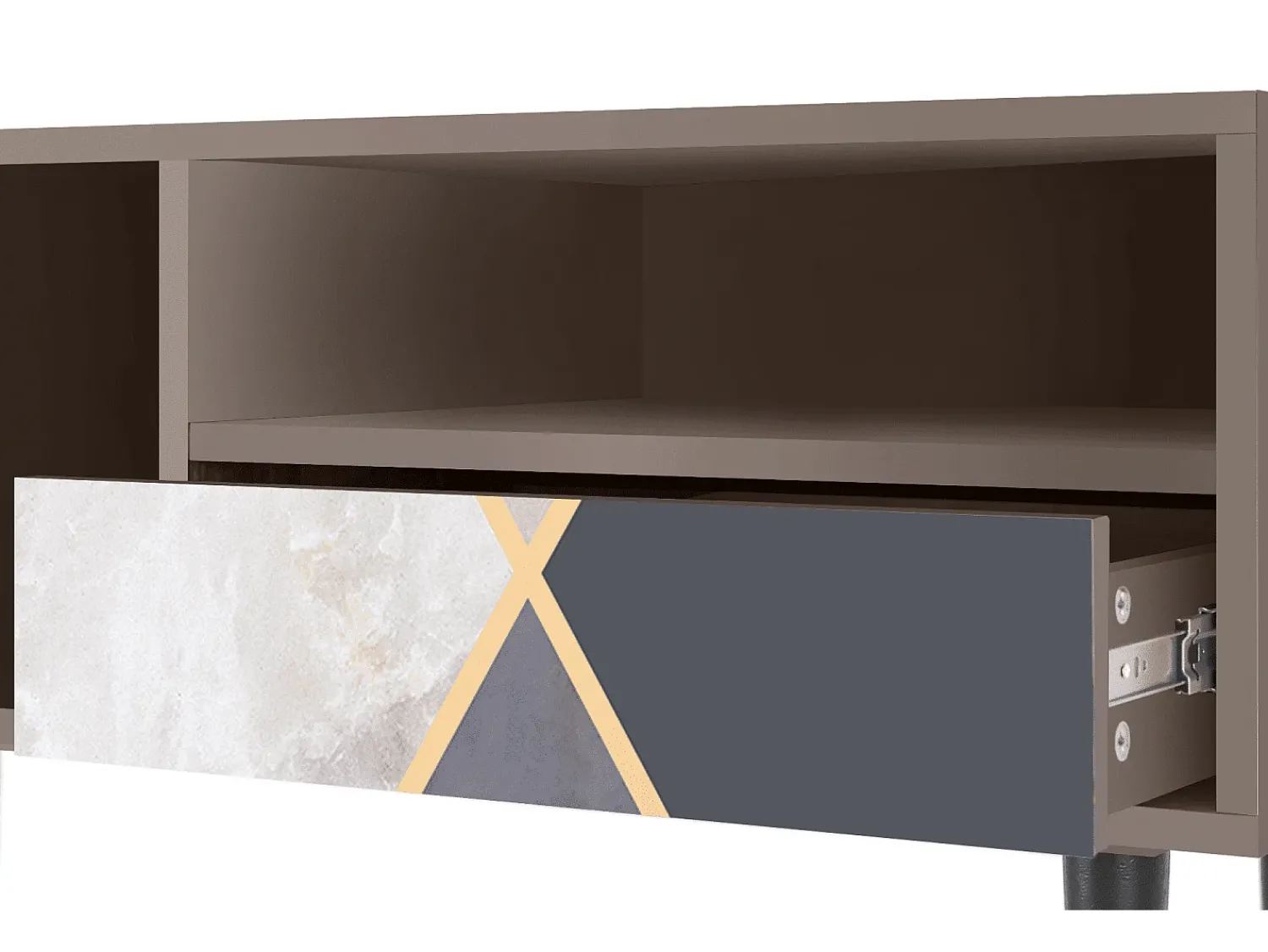 Móvel De Tv* Mueble de TV - 115х59х48 cm - T3 - Ideal Harmony, Latte Bege