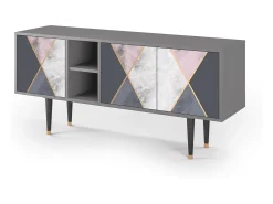 Mueble de TV - 150х69х41 cm - T5 - Ideal Harmony, Cinza^ Móvel De Tv