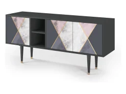 Móvel De Tv| Mueble de TV - 150х69х41 cm - T5 - Ideal Harmony, Antracite Cinza antracite