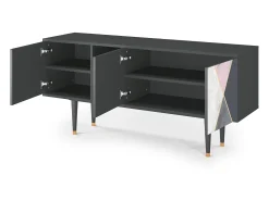 Móvel De Tv| Mueble de TV - 150х69х41 cm - T5 - Ideal Harmony, Antracite Cinza antracite