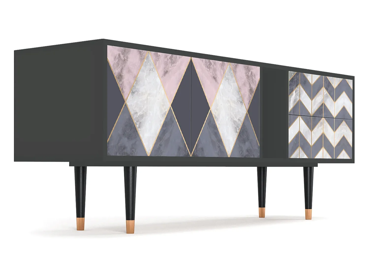 Mueble de TV - 170х69х48 cm - T1 - Ideal Harmony, Antracite^ Móvel De Tv