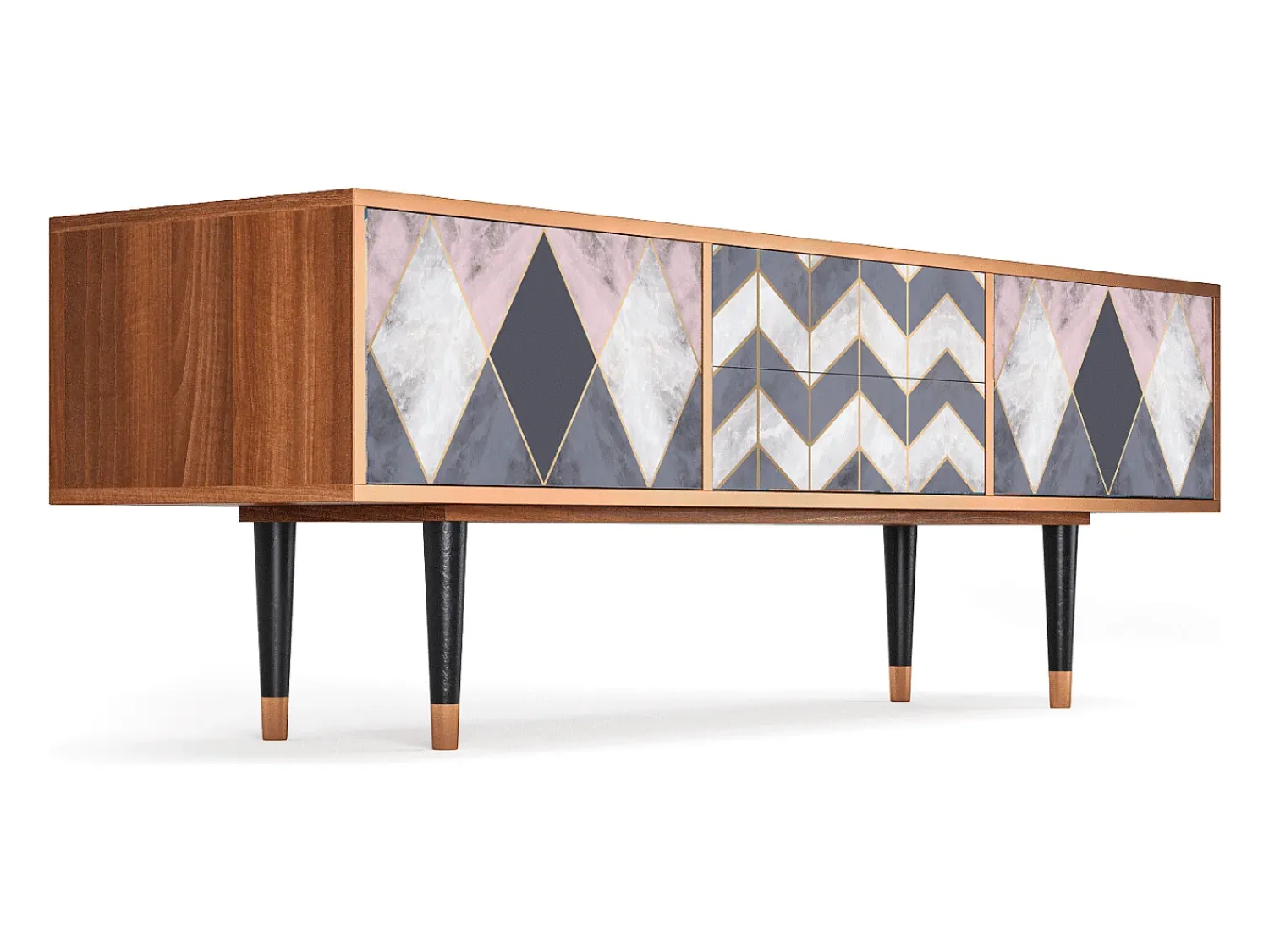 Mueble de TV - 170х59х48 cm - T4 - Ideal Harmony, Nogueira^ Móvel De Tv