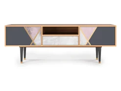 Móvel De Tv* Mueble de TV - 170х59х41 cm - T6 - Ideal Harmony, Nogueira Castanho