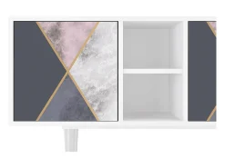 Mueble de TV - 150х69х41 cm - T5 - Ideal Harmony, Branco