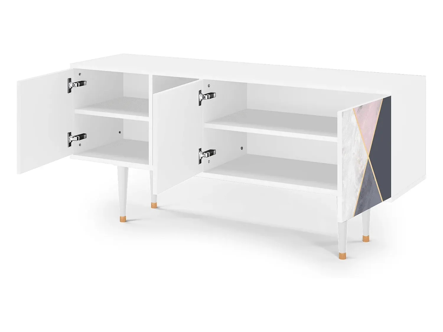 Mueble de TV - 150х69х41 cm - T5 - Ideal Harmony, Branco