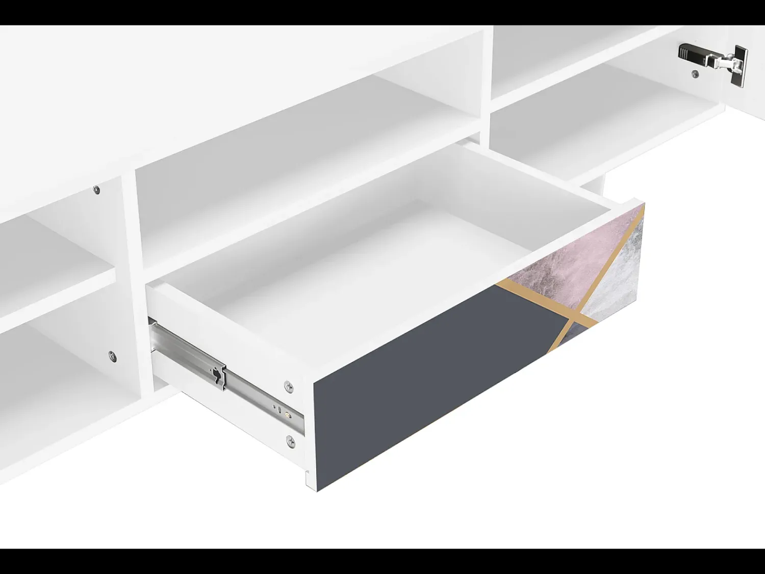 Móvel De Tv* Mueble de TV - 170х59х41 cm - T6 - Ideal Harmony, Branco