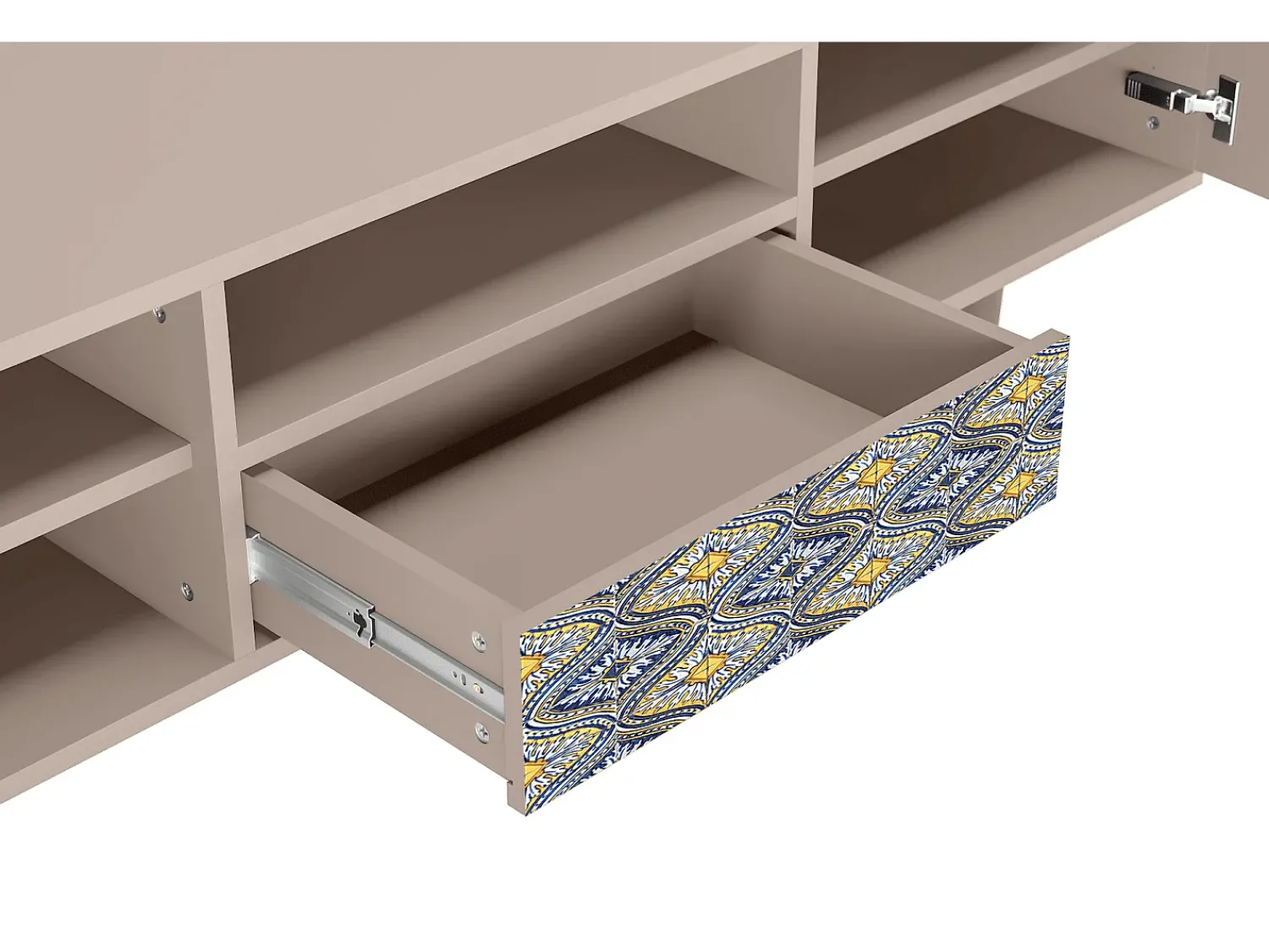 Online Mueble de TV - 170х59х41 cm - T6 - Illusory Pattern, Latte Bege