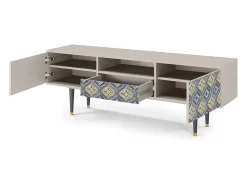 Mueble de TV - 170х59х41 cm - T6 - Illusory Pattern, Areia^ Móvel De Tv