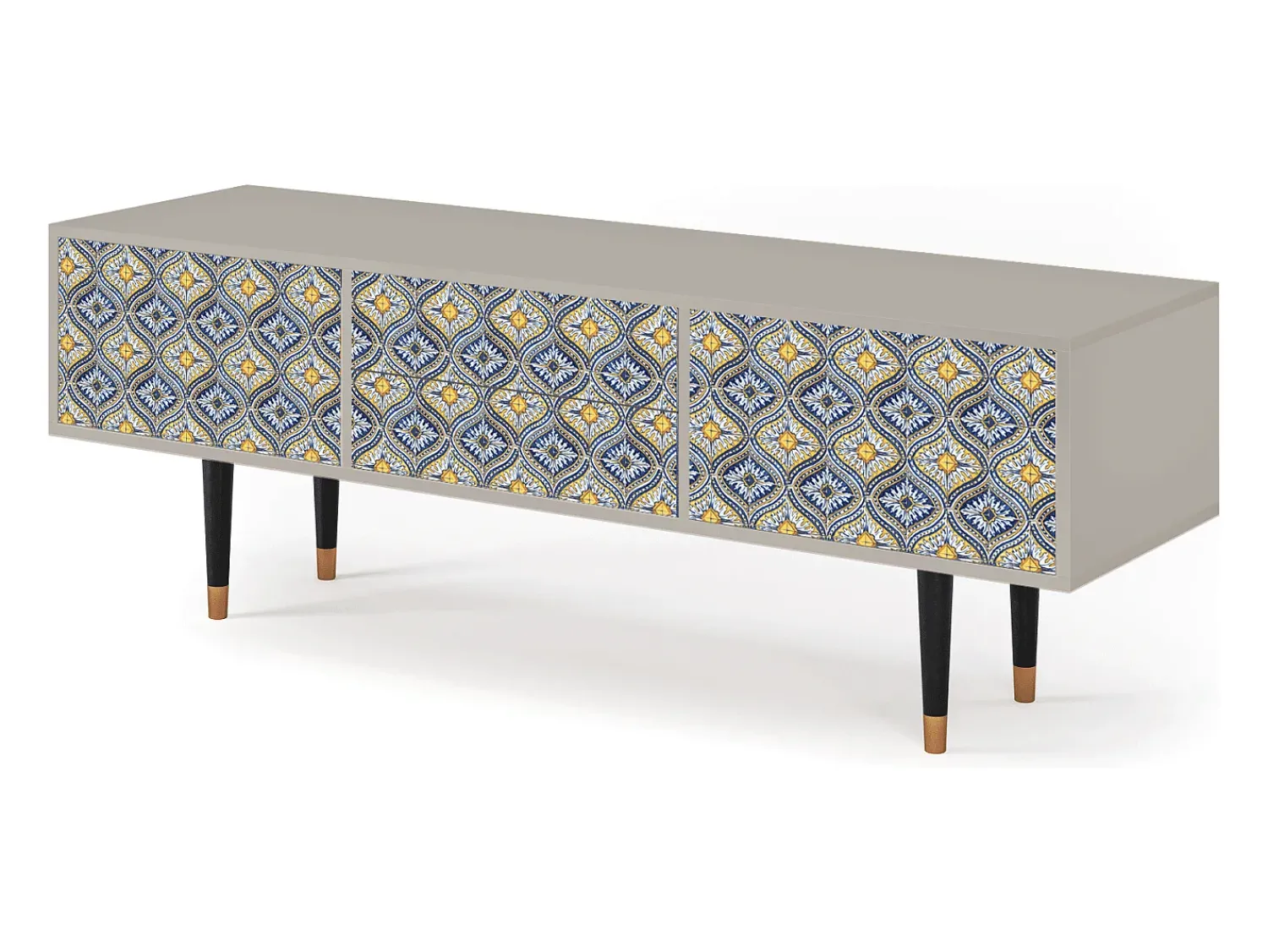 Mueble de TV - 170х59х48 cm - T4 - Illusory Pattern, Areia^ Móvel De Tv