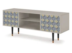 Móvel De Tv* Mueble de TV - 170х69х48 cm - T2 - Illusory Pattern, Areia Bege