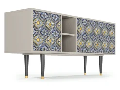 Móvel De Tv| Mueble de TV - 150х69х41 cm - T5 - Illusory Pattern, Areia Bege