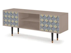 Best Mueble de TV - 170х69х48 cm - T2 - Illusory Pattern, Latte Bege