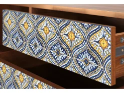 Outlet Mueble de TV - 170х59х48 cm - T4 - Illusory Pattern, Nogueira Castanho