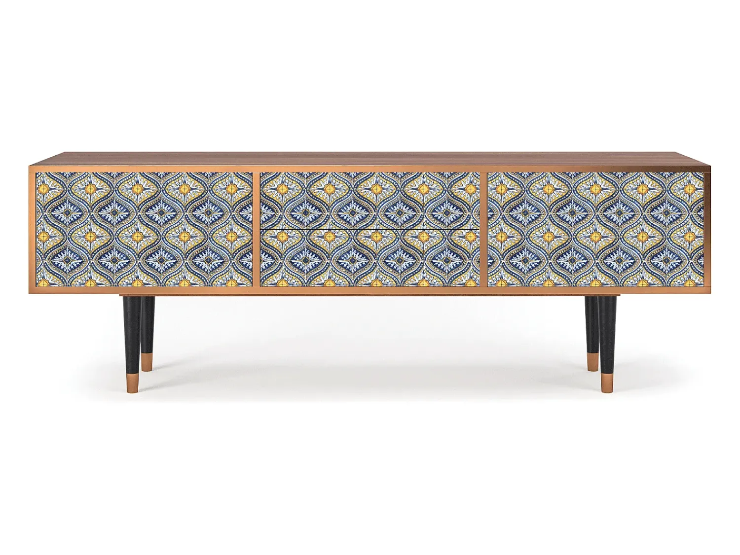 Outlet Mueble de TV - 170х59х48 cm - T4 - Illusory Pattern, Nogueira Castanho