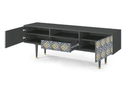 Mueble de TV - 170х59х41 cm - T6 - Illusory Pattern, Antracite^ Móvel De Tv