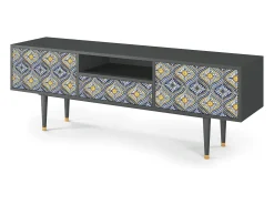 Mueble de TV - 170х59х41 cm - T6 - Illusory Pattern, Antracite^ Móvel De Tv
