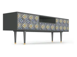 Mueble de TV - 170х59х41 cm - T6 - Illusory Pattern, Antracite^ Móvel De Tv