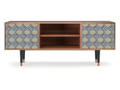 Móvel De Tv* Mueble de TV - 170х69х48 cm - T2 - Illusory Pattern, Nogueira Castanho