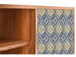 Móvel De Tv* Mueble de TV - 170х69х48 cm - T2 - Illusory Pattern, Nogueira Castanho
