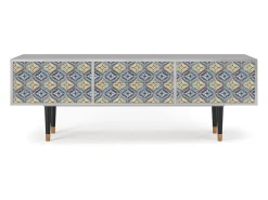 Outlet Mueble de TV - 170х59х48 cm - T4 - Illusory Pattern, Cinza Cinzento