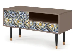 Mueble de TV - 115х59х48 cm - T3 - Illusory Pattern, Latte^ Móvel De Tv