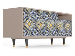 Online Mueble de TV - 125х56х41 cm - T7 - Illusory Pattern, Latte Bege