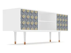 Outlet Mueble de TV - 170х69х48 cm - T2 - Illusory Pattern, Branco Bege