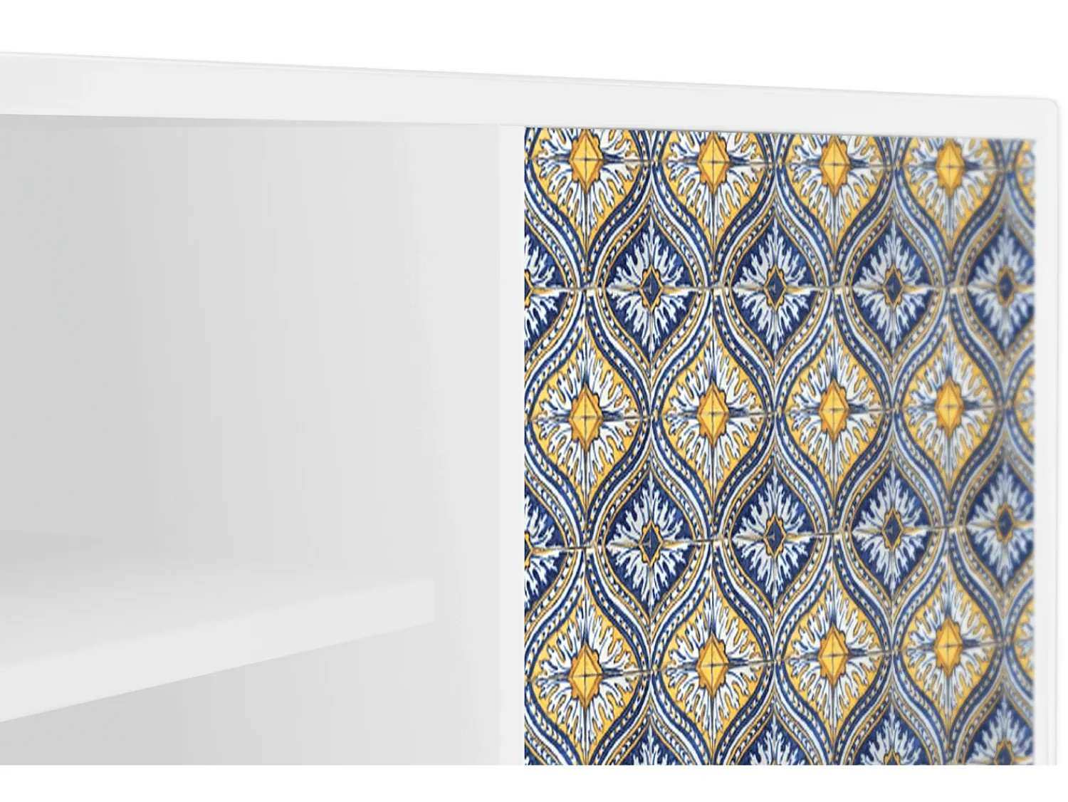 Outlet Mueble de TV - 170х69х48 cm - T2 - Illusory Pattern, Branco Bege
