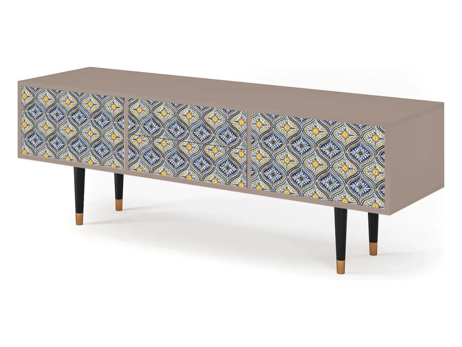 Mueble de TV - 170х59х48 cm - T4 - Illusory Pattern, Latte^ Móvel De Tv