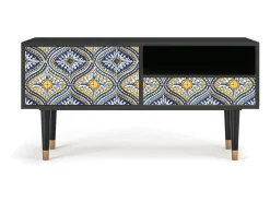 Discount Mueble de TV - 115х59х48 cm - T3 - Illusory Pattern, Antracite Cinza antracite