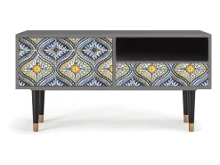 New Mueble de TV - 115х59х48 cm - T3 - Illusory Pattern, Areia Bege