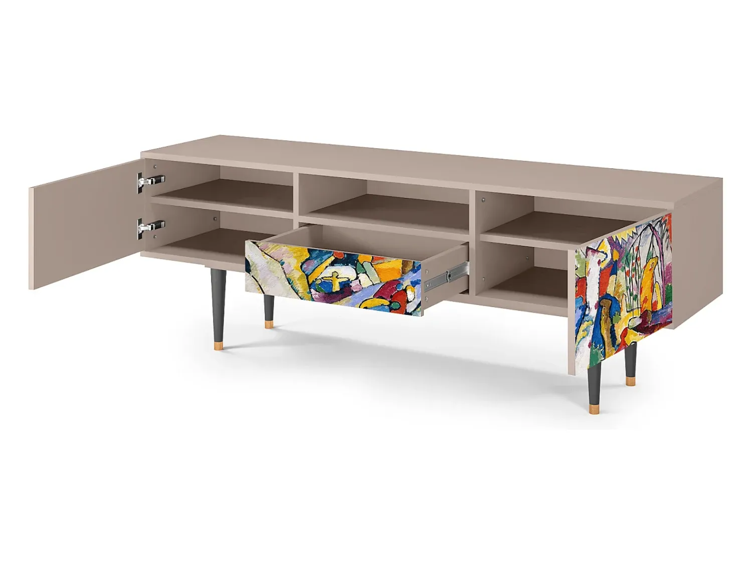 Discount Mueble de TV - 170х59х41 cm - T6 - Improvisation 26 , Latte Bege