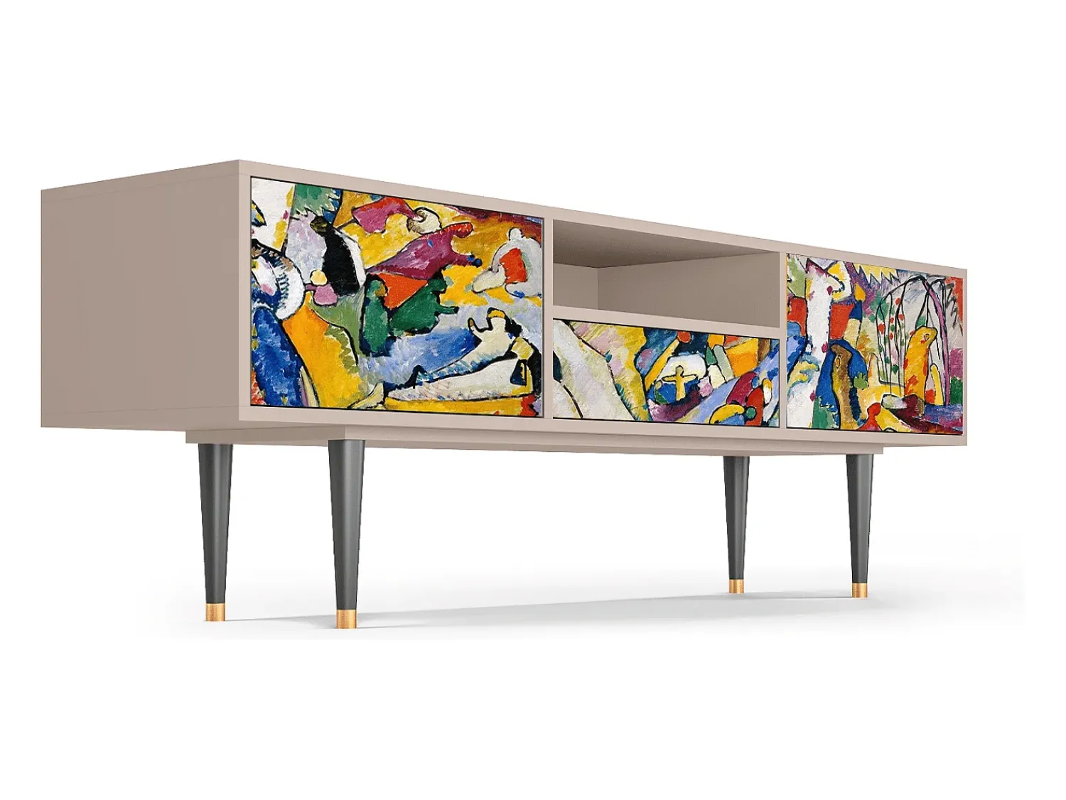 Discount Mueble de TV - 170х59х41 cm - T6 - Improvisation 26 , Latte Bege