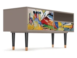 Móvel De Tv| Mueble de TV - 115х59х48 cm - T3 - Improvisation 26 , Latte Bege