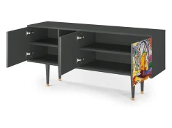 Discount Mueble de TV - 150х69х41 cm - T5 - Improvisation 26 , Antracite Cinza antracite