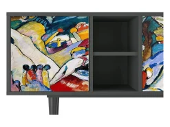 Discount Mueble de TV - 150х69х41 cm - T5 - Improvisation 26 , Antracite Cinza antracite