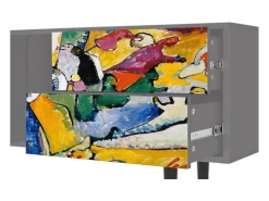 Mueble de TV - 170х69х48 cm - T1 - Improvisation 26 , Cinza^ Móvel De Tv