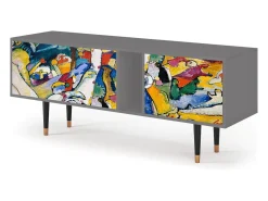Mueble de TV - 170х69х48 cm - T1 - Improvisation 26 , Cinza^ Móvel De Tv