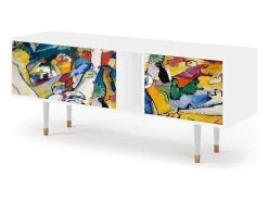 New Mueble de TV - 170х69х48 cm - T1 - Improvisation 26 , Branco Bege