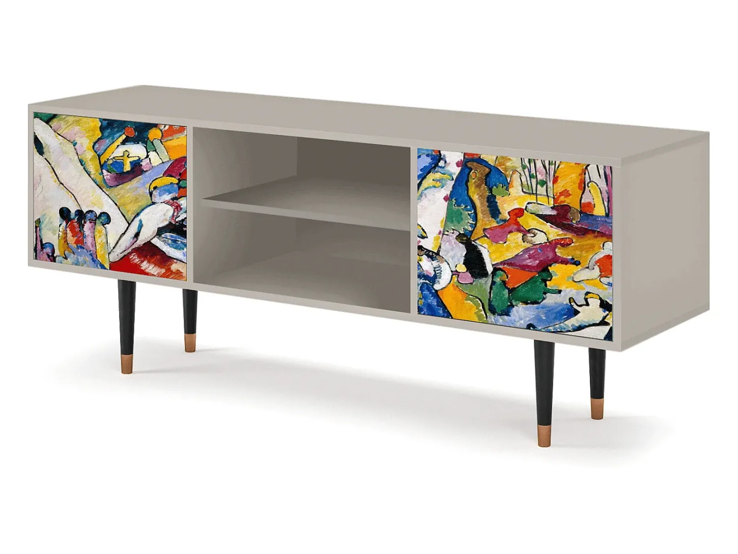 Móvel De Tv| Mueble de TV - 170х69х48 cm - T2 - Improvisation 26 , Areia Bege