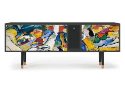 Móvel De Tv| Mueble de TV - 170х69х48 cm - T1 - Improvisation 26 , Antracite Cinza antracite