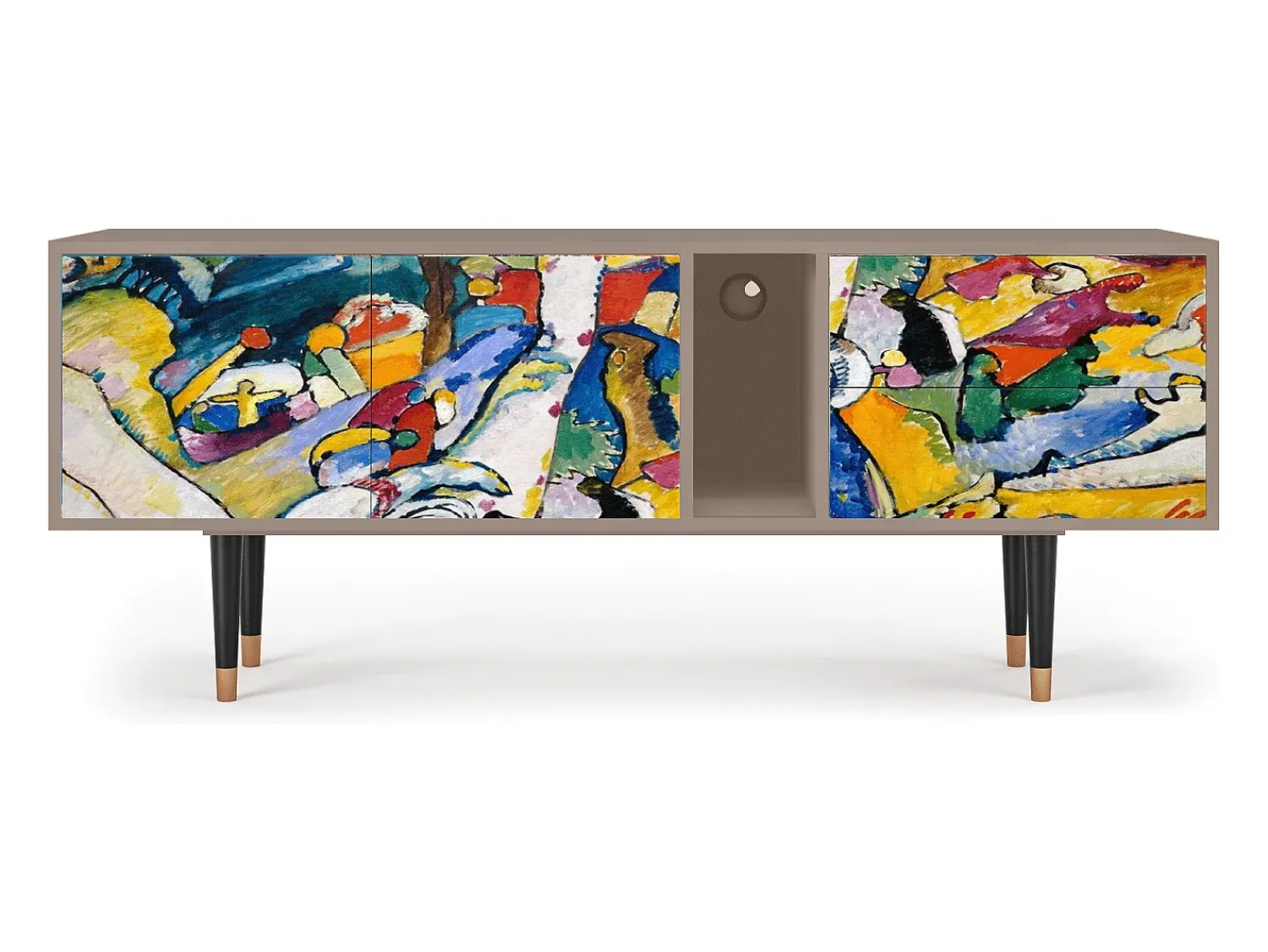 Mueble de TV - 170х69х48 cm - T1 - Improvisation 26 , Latte^ Móvel De Tv