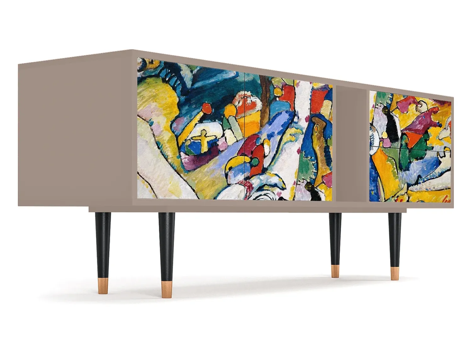 Mueble de TV - 170х69х48 cm - T1 - Improvisation 26 , Latte^ Móvel De Tv