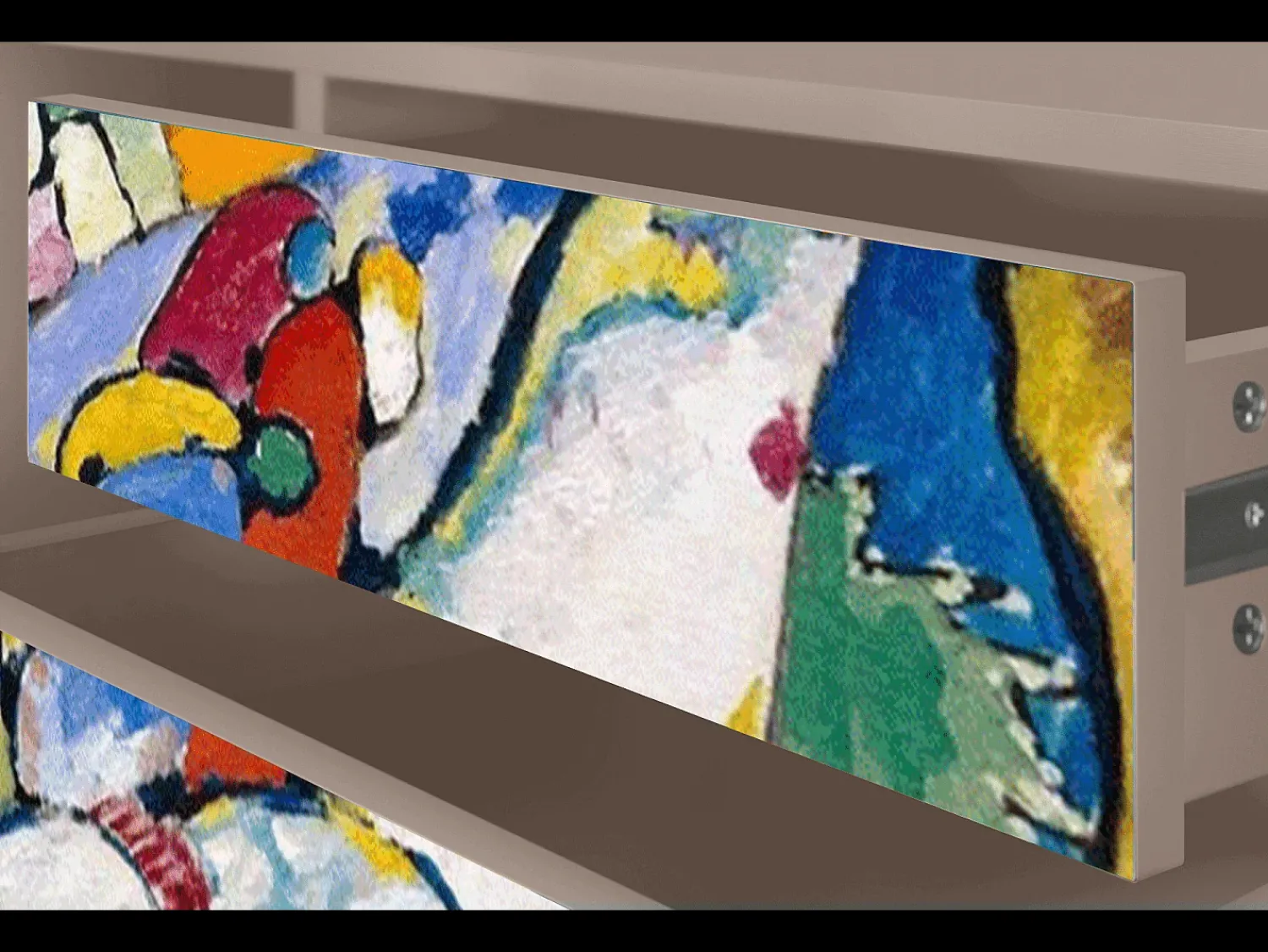 Móvel De Tv| Mueble de TV - 170х59х48 cm - T4 - Improvisation 26 , Latte Bege