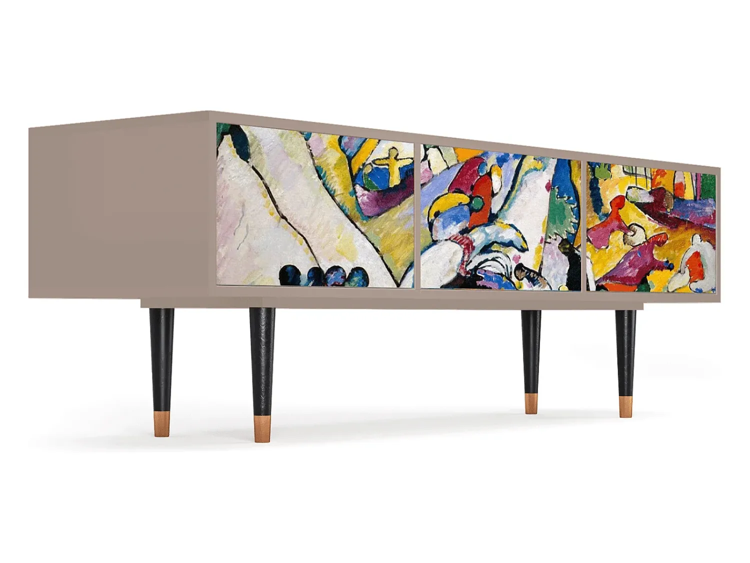 Móvel De Tv| Mueble de TV - 170х59х48 cm - T4 - Improvisation 26 , Latte Bege