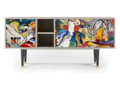 Móvel De Tv* Mueble de TV - 150х69х41 cm - T5 - Improvisation 26 , Areia Bege