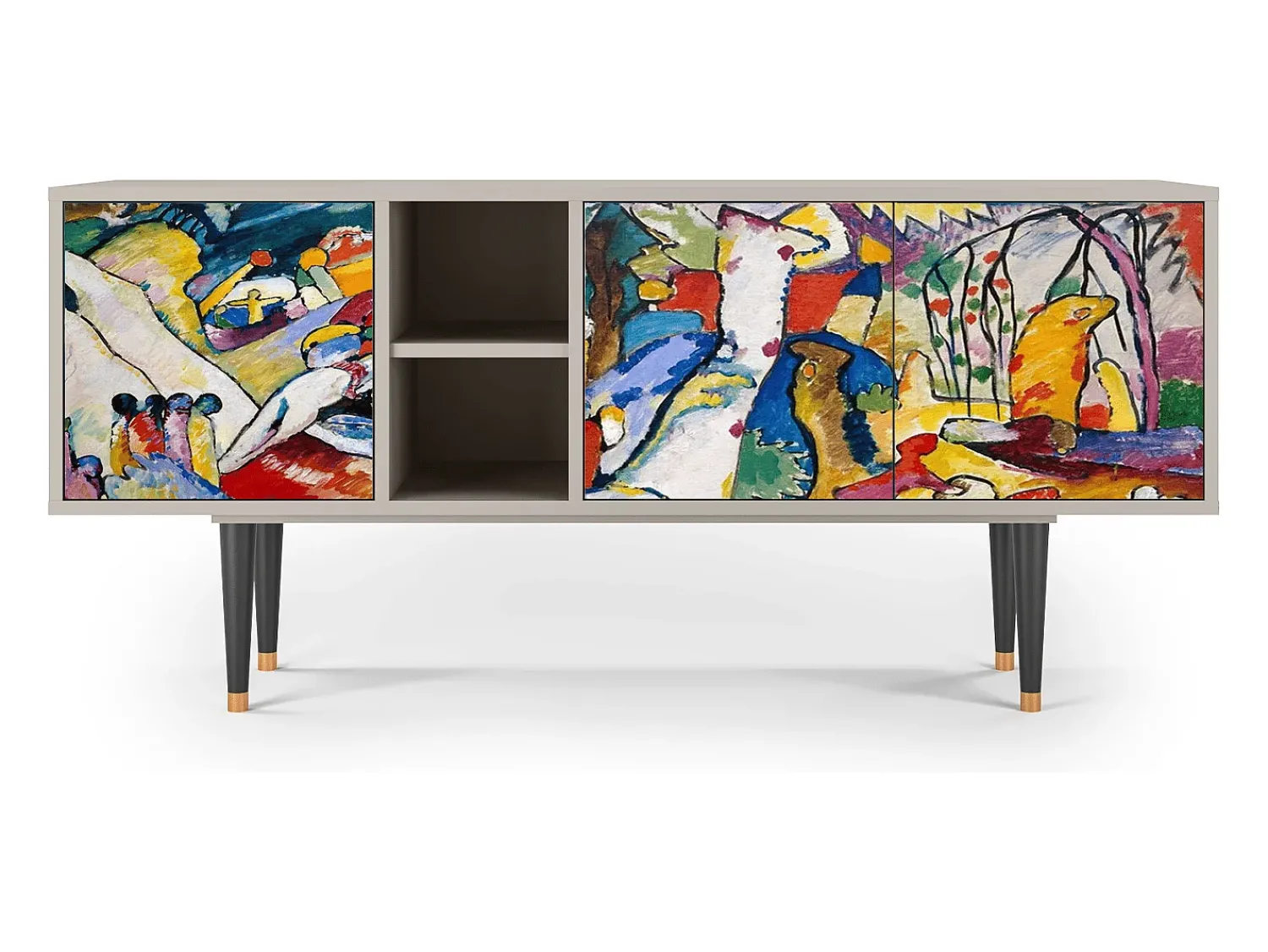 Móvel De Tv* Mueble de TV - 150х69х41 cm - T5 - Improvisation 26 , Areia Bege