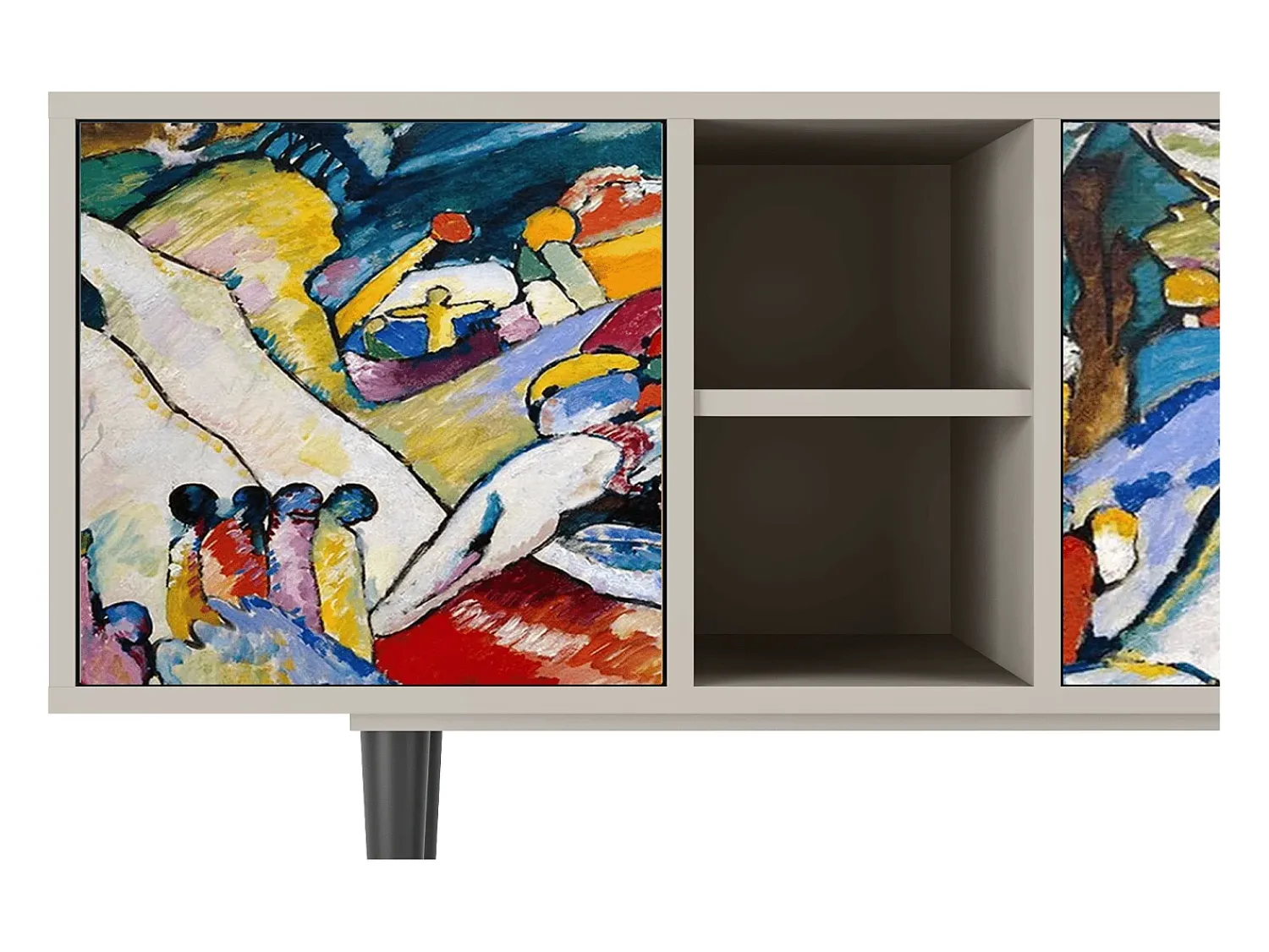 Móvel De Tv* Mueble de TV - 150х69х41 cm - T5 - Improvisation 26 , Areia Bege
