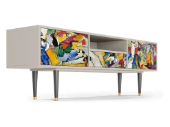 Móvel De Tv* Mueble de TV - 170х59х41 cm - T6 - Improvisation 26 , Areia Bege