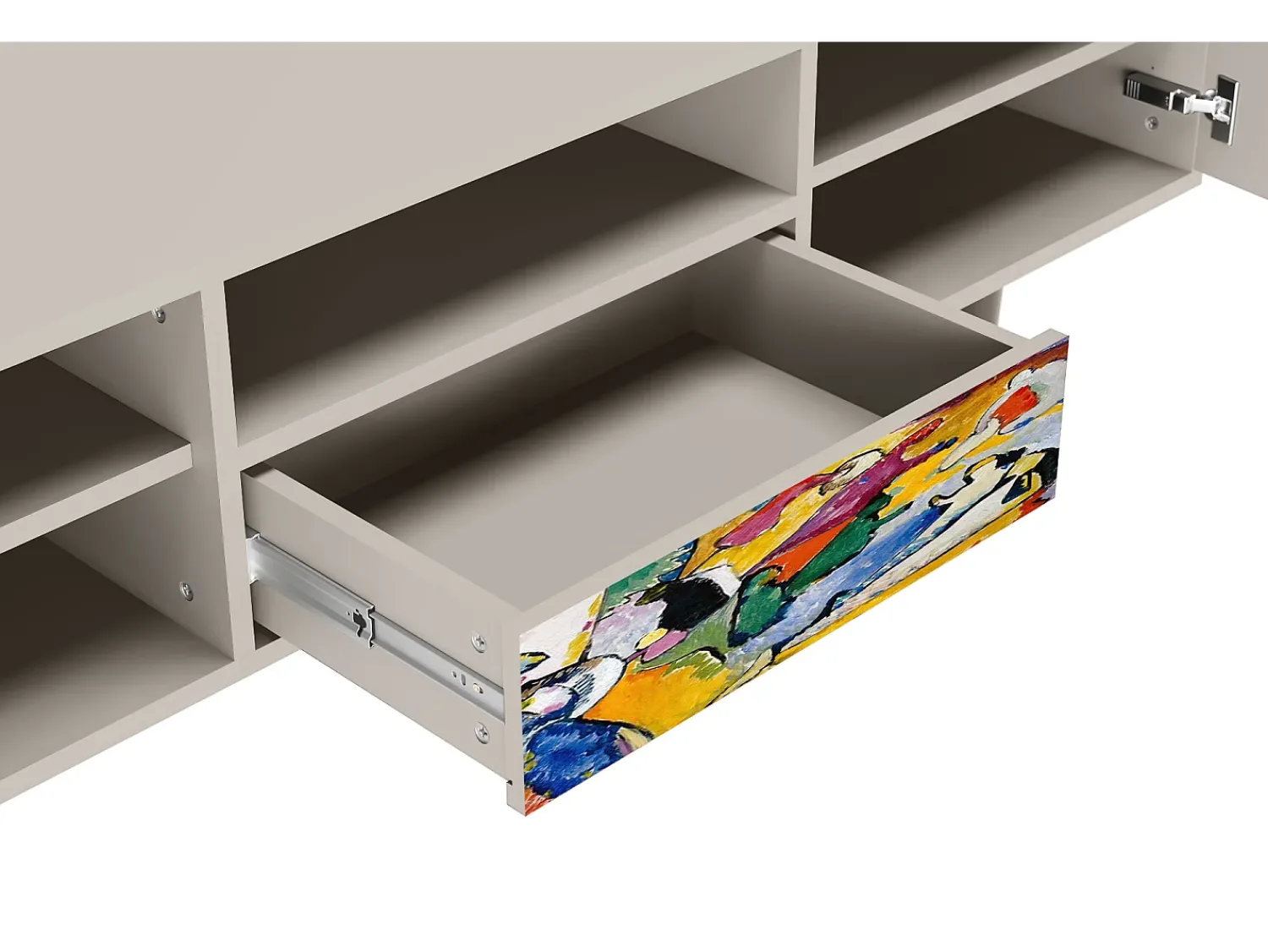 Móvel De Tv* Mueble de TV - 170х59х41 cm - T6 - Improvisation 26 , Areia Bege